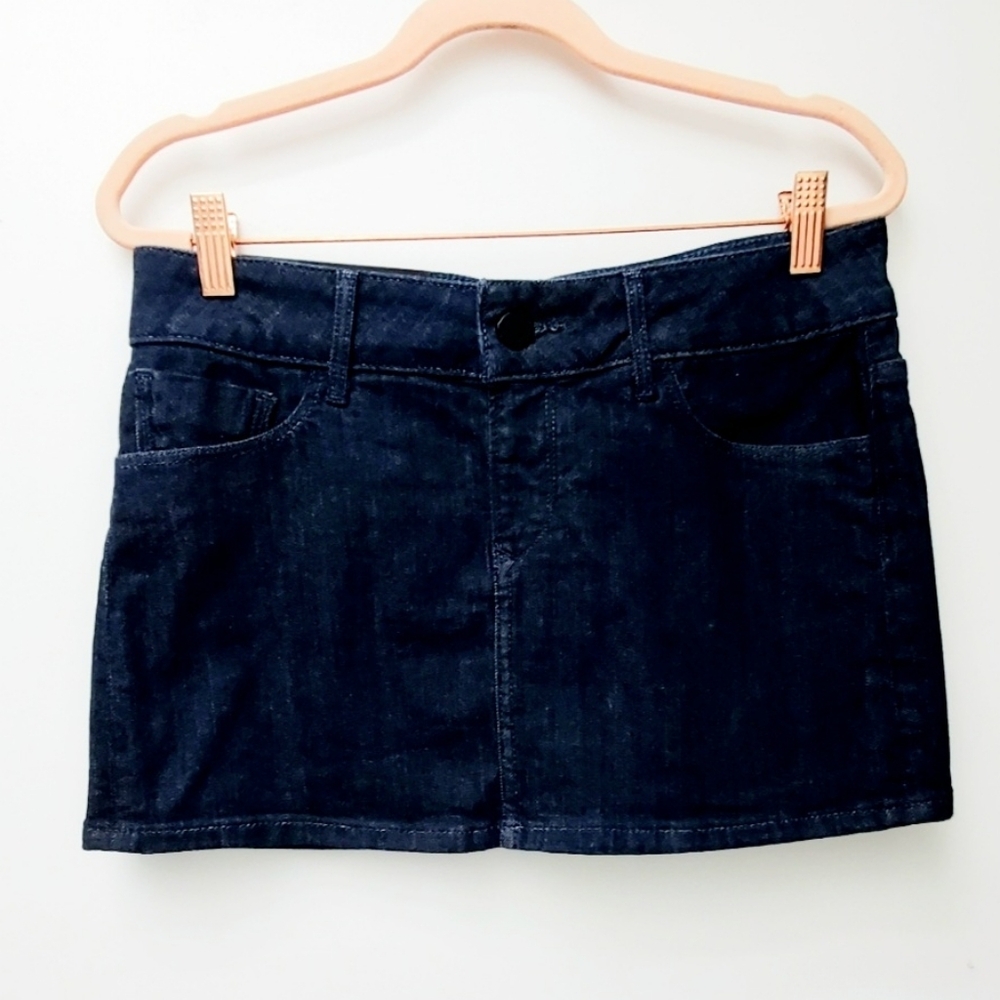 Black Orchid Dark Rinse Mini Denim Jeans Skirt Size 27 New